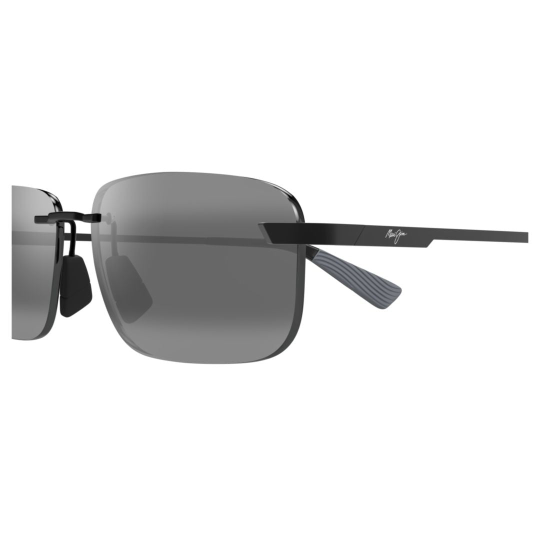 Maui Jim Lanakila Rimless Rectangular Sunglasses With Adjustable Nose Pads