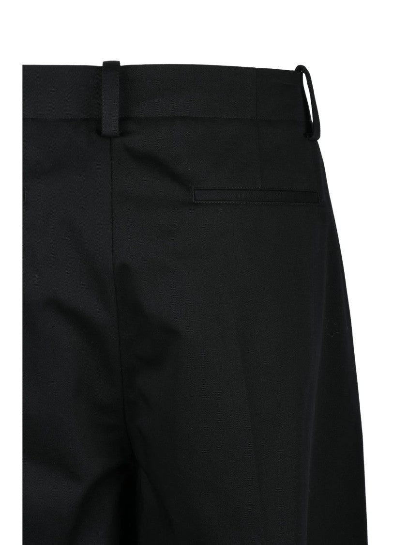7 Moncler X Fujiwara Black Straight-Leg Medium Waist Cotton Chino Pants