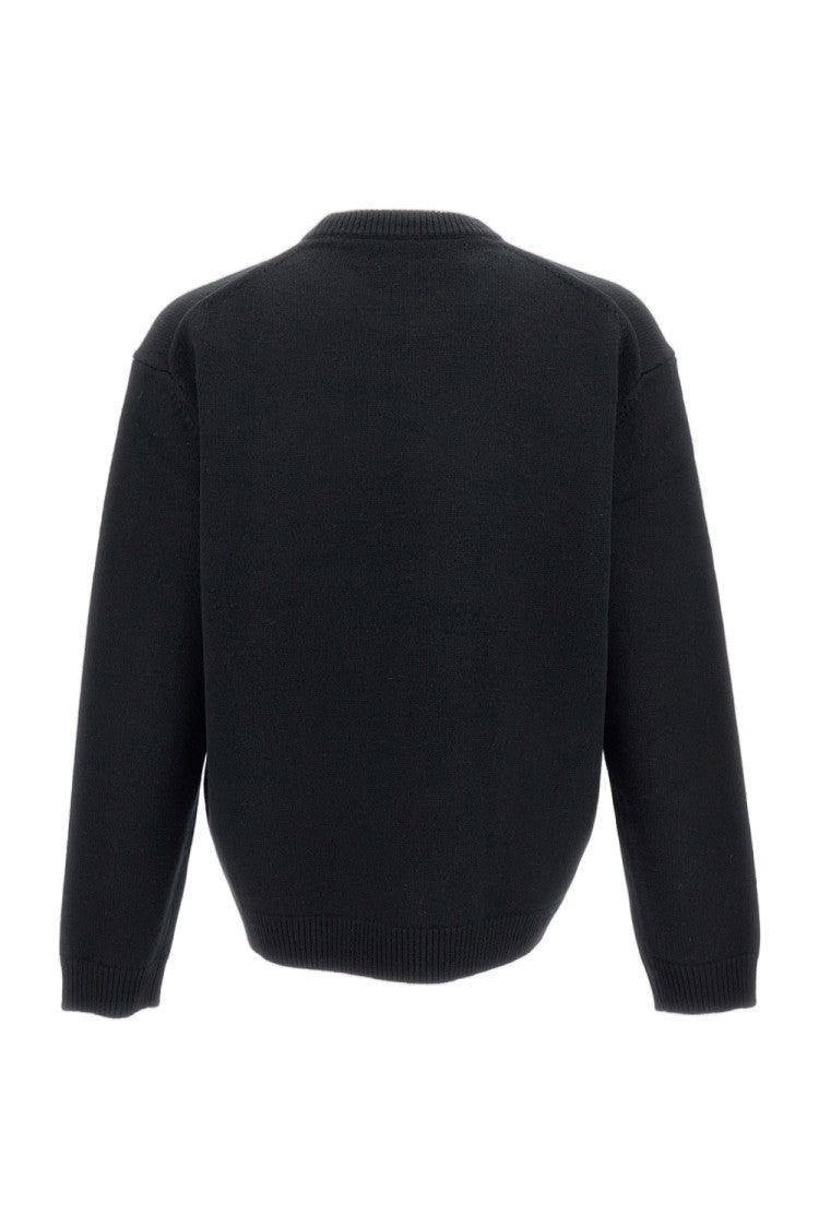 Maison Kitsuné Long-Sleeve Jumper With Contrast Fox Head Intarsia