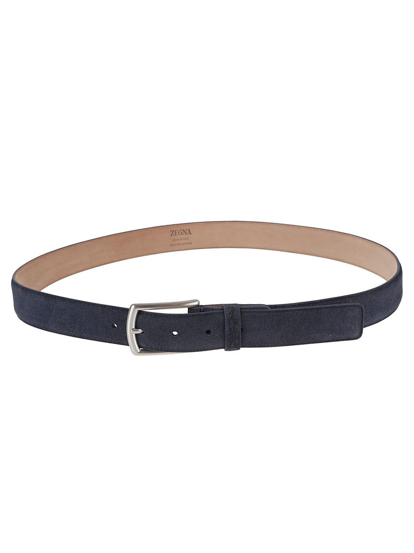 Zegna Smooth High-Quality Leather Belt
