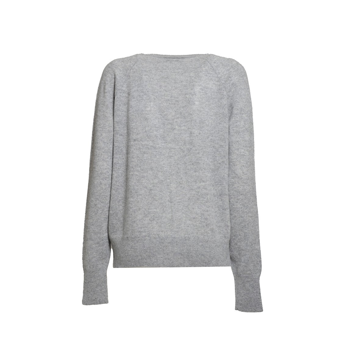 Equipment Grey Cashmere V-Neck Sweater