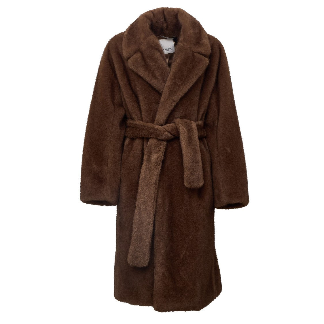 Max Mara Miss Faux Fur Wrap Midi Coat