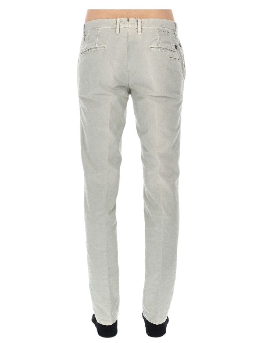Incotex Light Grey Faded Cotton-Blend Jeans