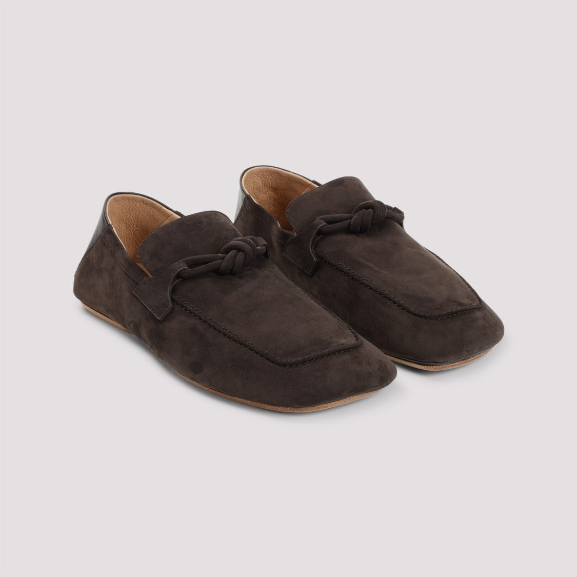 Bottega Veneta Brown Suede Loafers