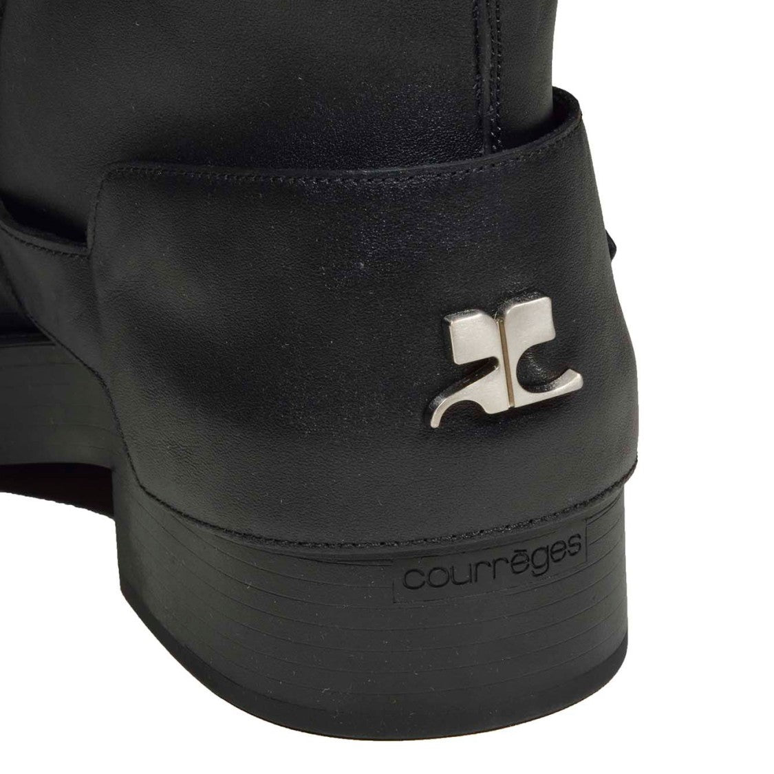 Courrèges Americana Midi Boots In Black Leather