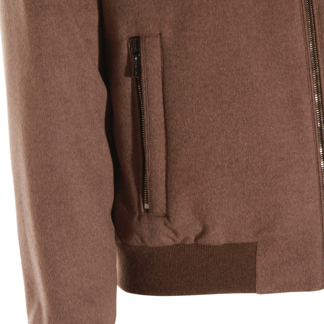 Moorer Matte Finish Brown Coat With Hood