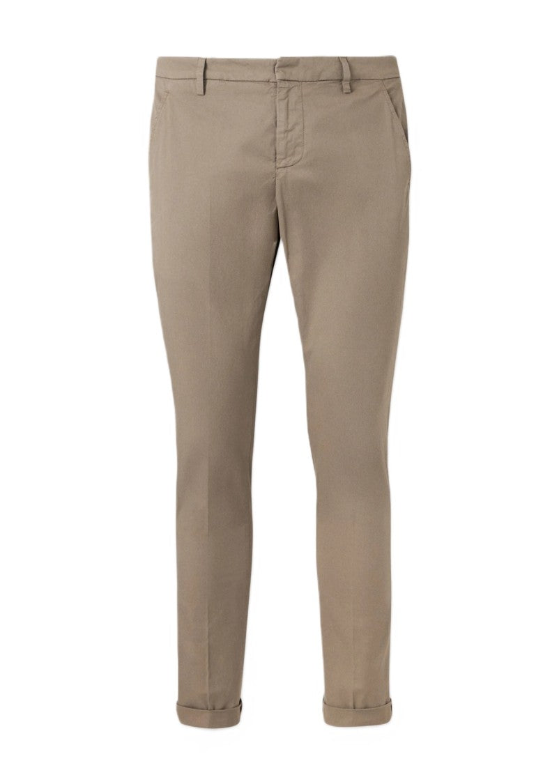 Dondup Brown Gaubert Mid-Rise Stretch Cotton Trousers