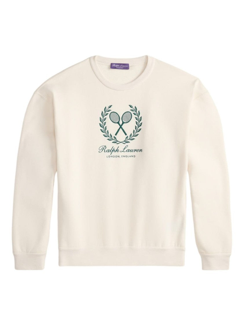 Polo Ralph Lauren Embroidered Crest Cotton-Cashmere Sweatshirt