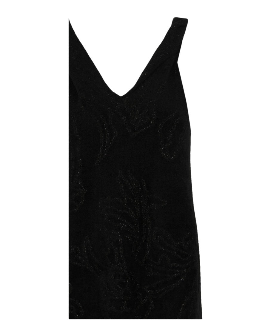 Ferragamo Floral Fil Coupé Midi Dress With Chenille Construction
