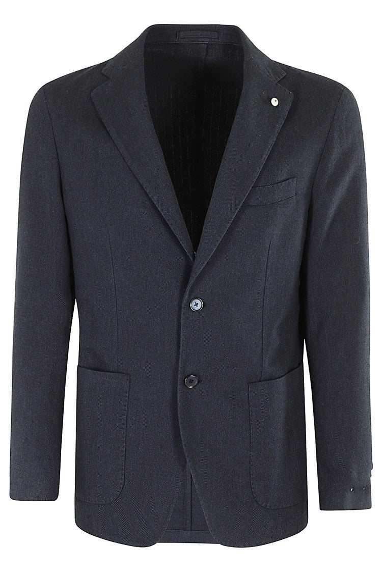 L.B.M. Cotton Cashmere Herringbone Jacket