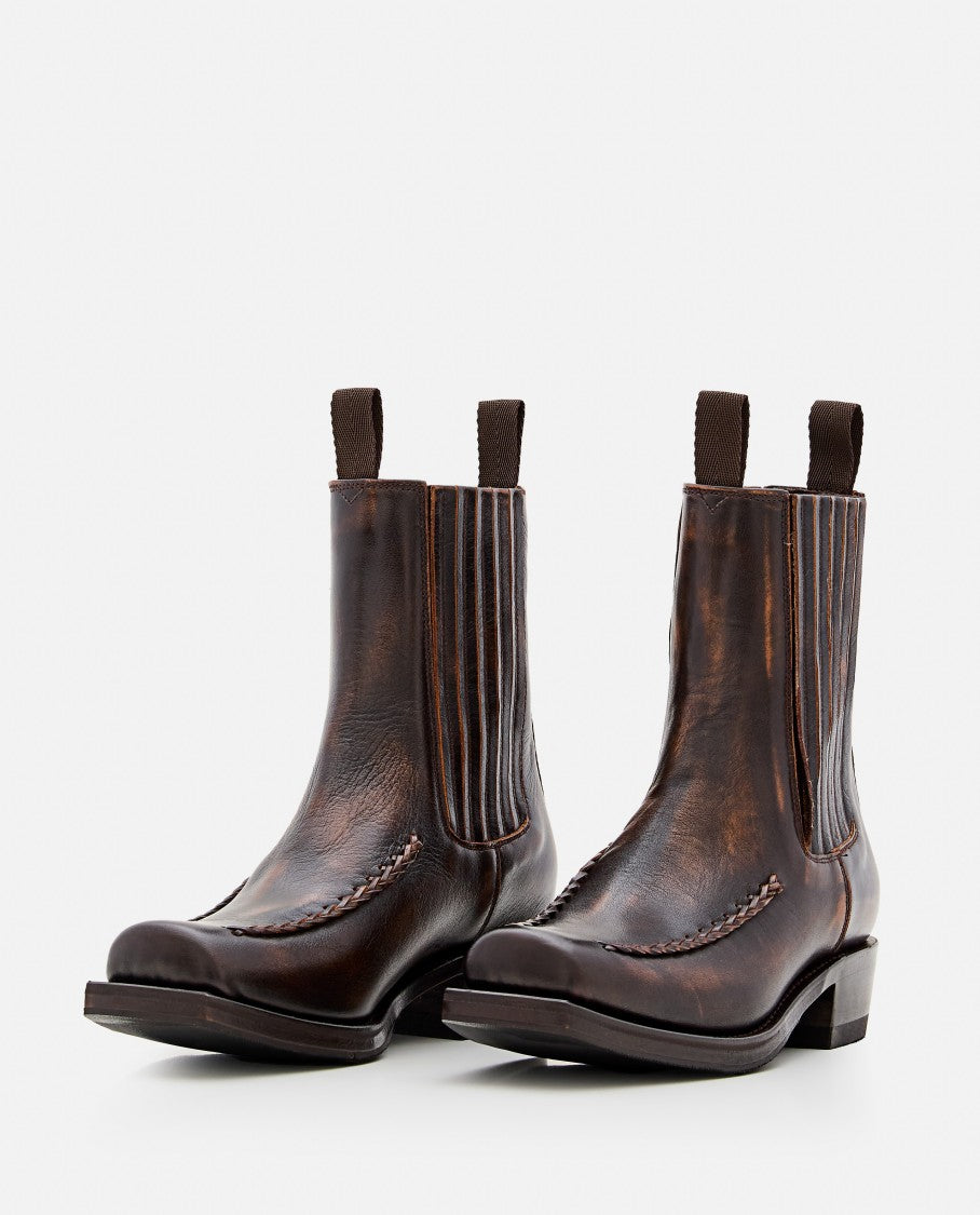 Hereu Agulla Square Toe Chelsea Boots