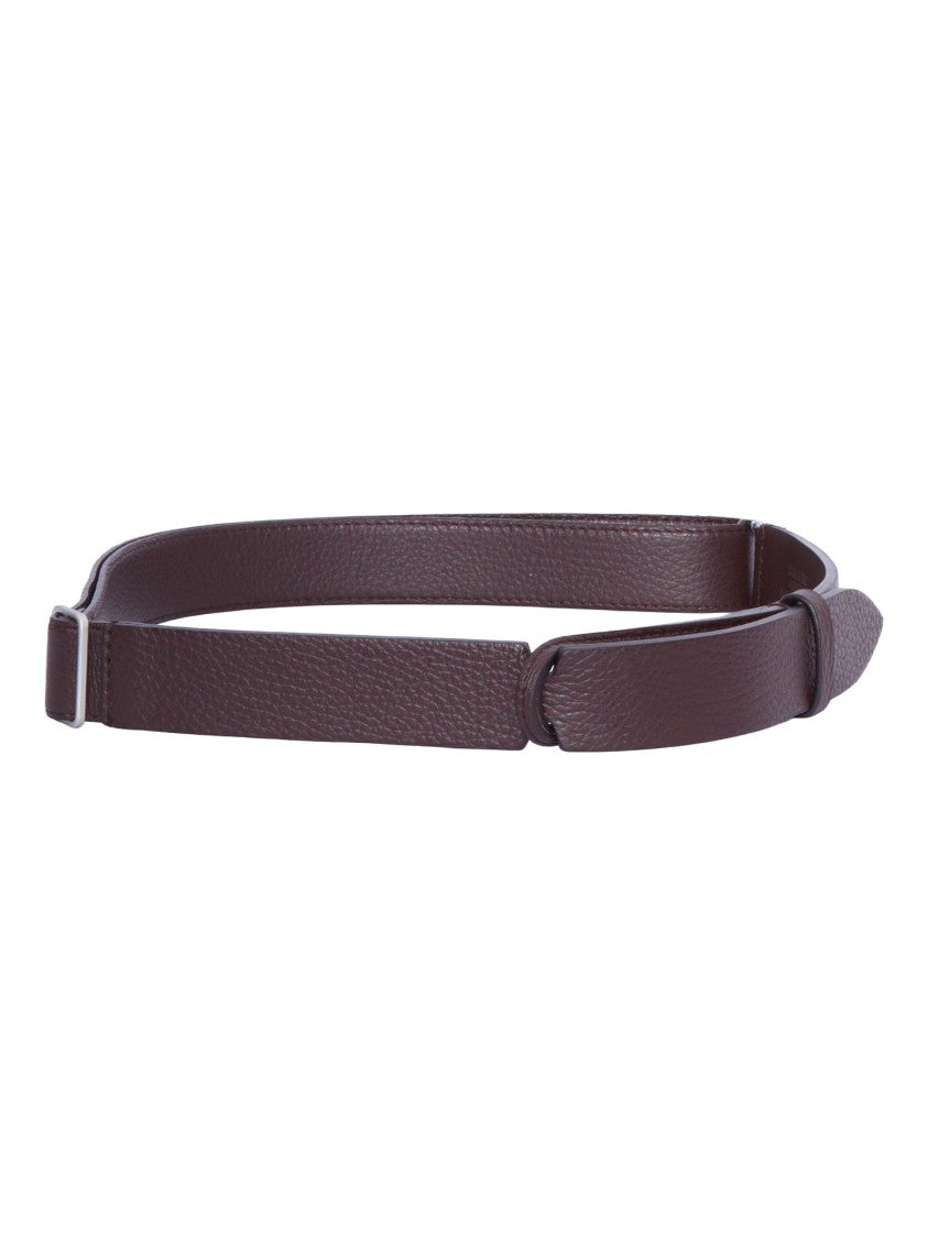 Claudio Orciani Textured Calf Leather Innovative Belt