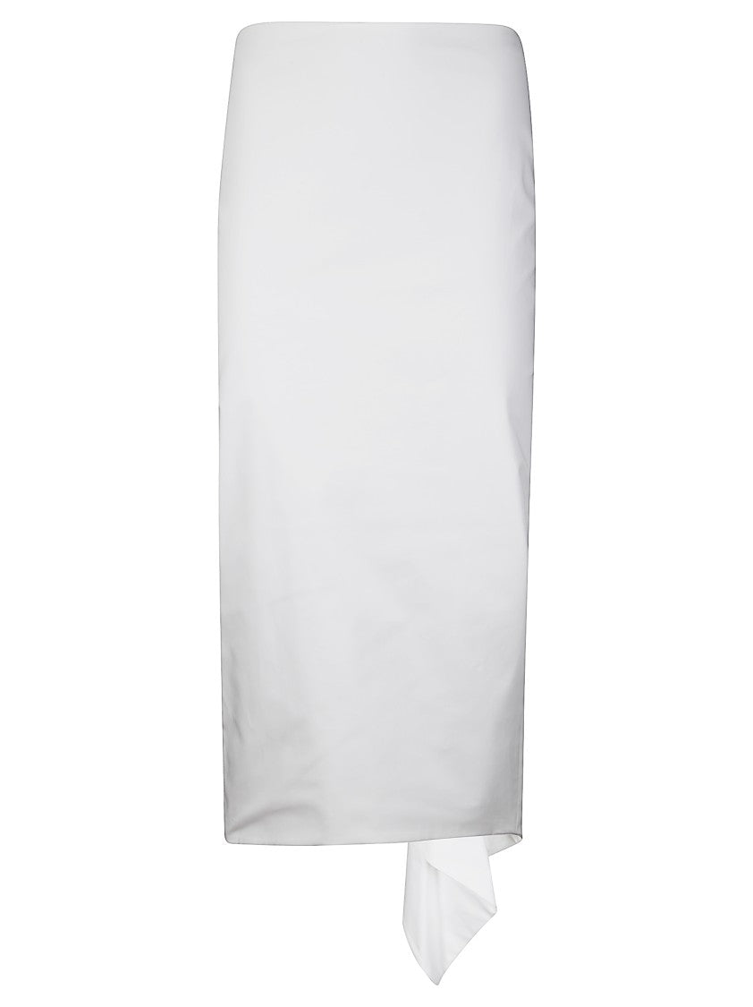 The Latest High-Waisted Stretch Cotton Midi Skirt