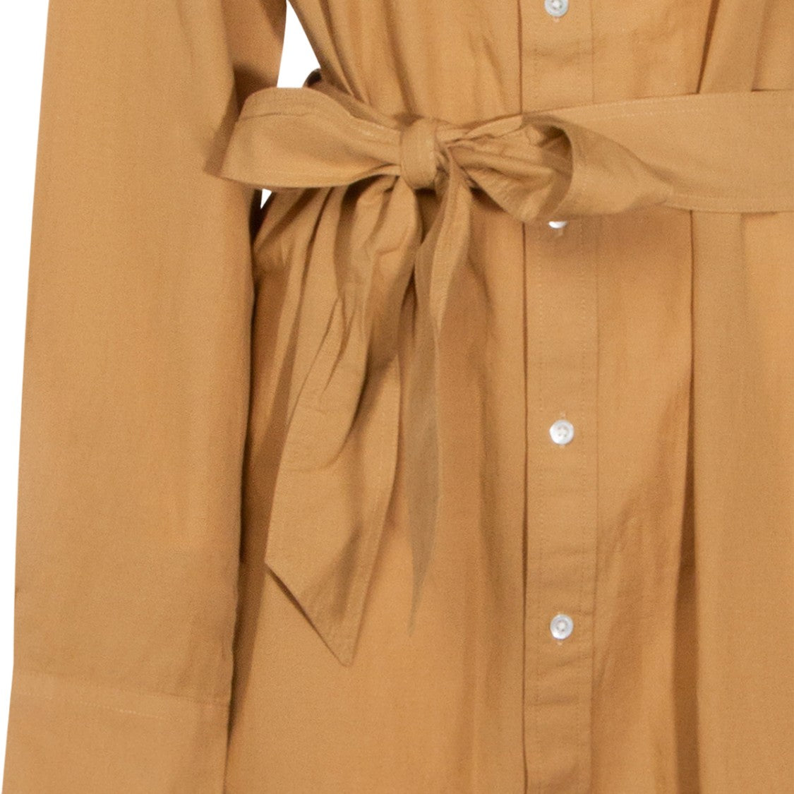 Polo Ralph Lauren Classic Brown Dress With Fitted Bodice And Flowing Skirt