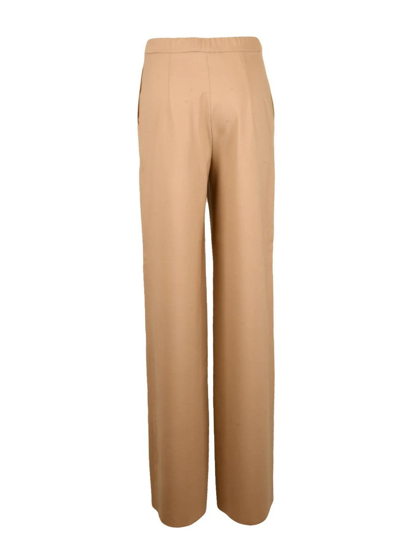 Max Mara Wide-Leg Trousers With High Elasticated Waist And Smooth Finish