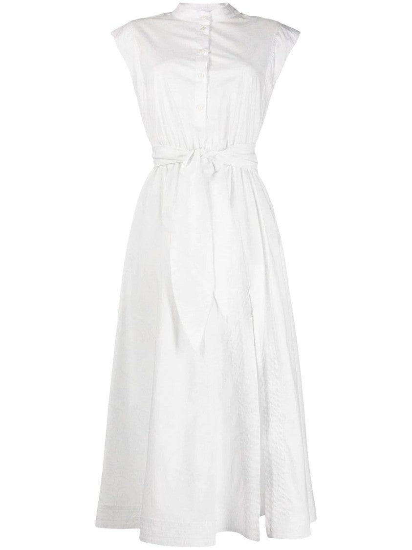 Etro Button-Up Midi Dress With Belted Waist