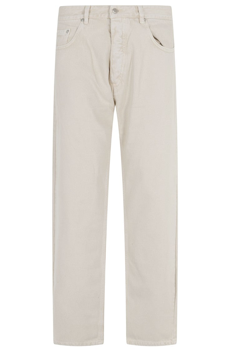 Icon Denim Ecru Kanye Five-Pocket Straight-Leg Jeans