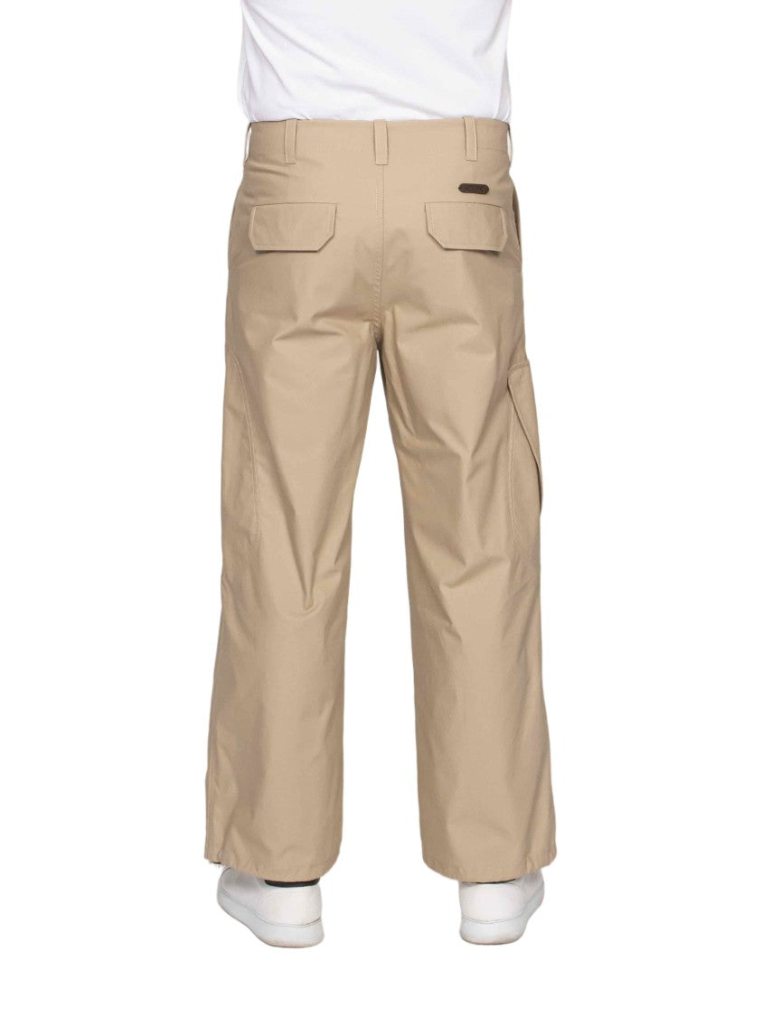 Moschino Flap Pocket High-Waist Wide-Leg Pants