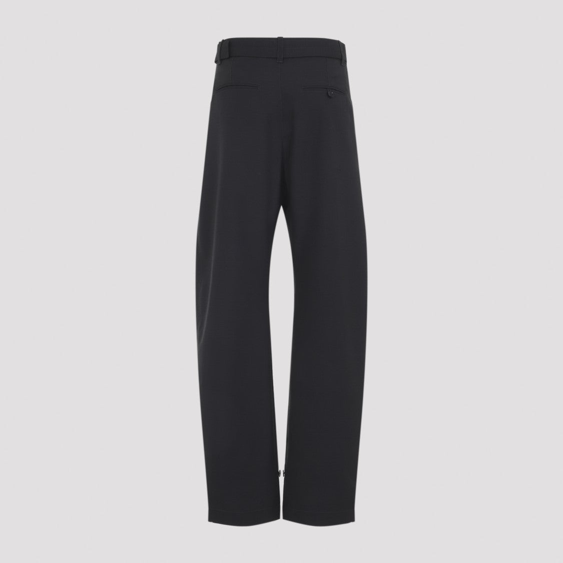 Lemaire Curved Tailored Dark Grey Polyester Pants