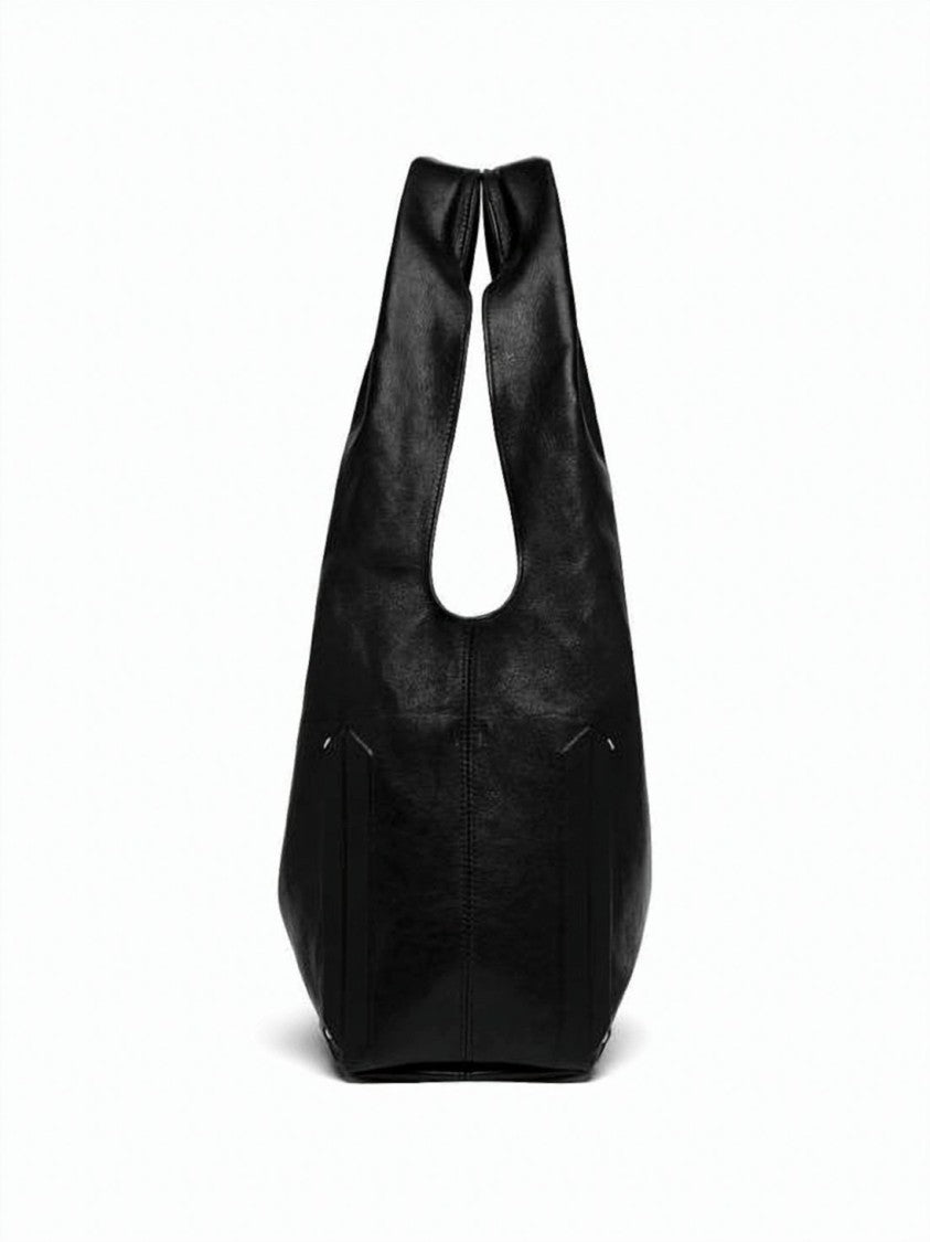 Maison Margiela Slouchy Black Lambskin Shoulder Bag