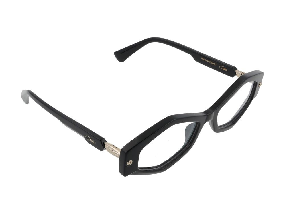 Cazal Bold Geometric Metallic Accent Eyeglasses
