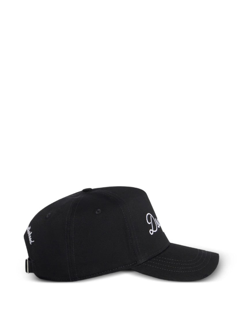 Dsquared2 Black Baseball Cap Adjustable Metal Strap