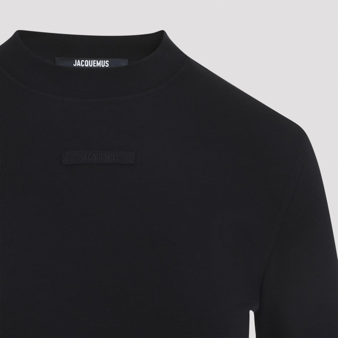Jacquemus Fitted Long-Sleeve Top With High Neckline