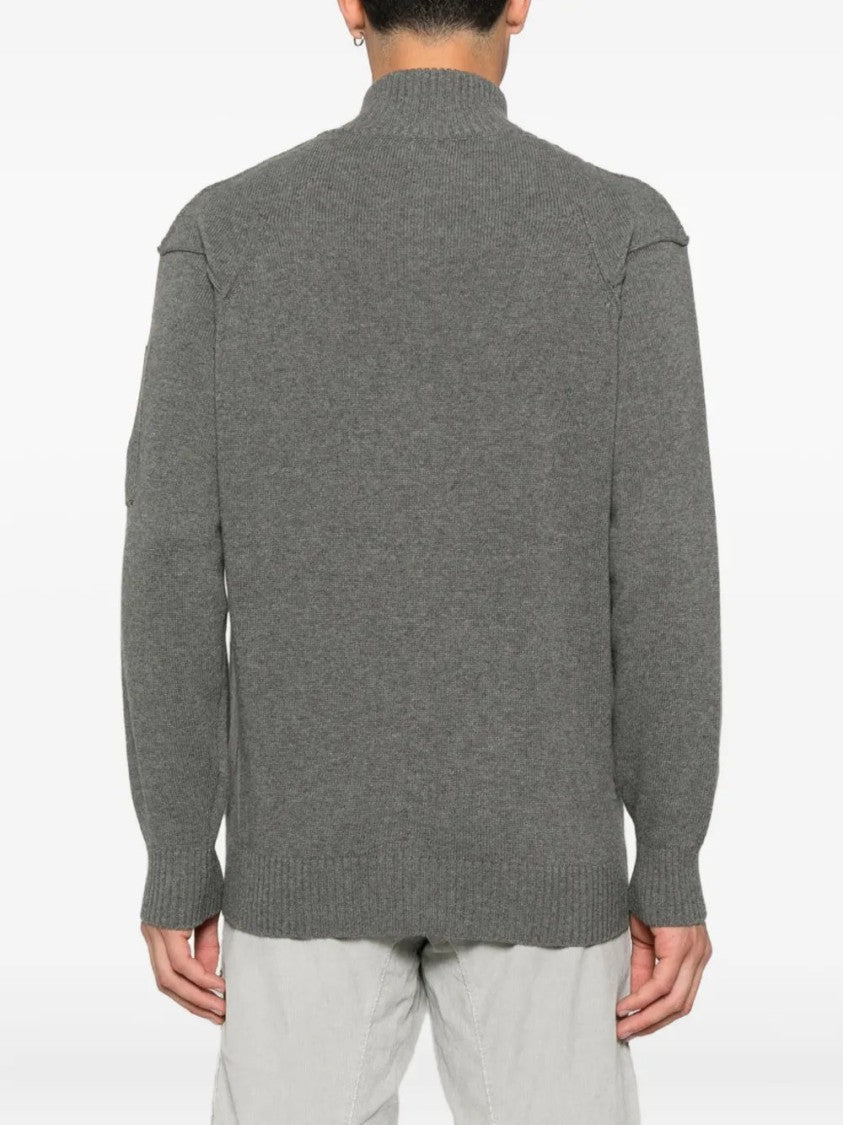 C.P. Company Lens-Detail Zip-Up Cardigan