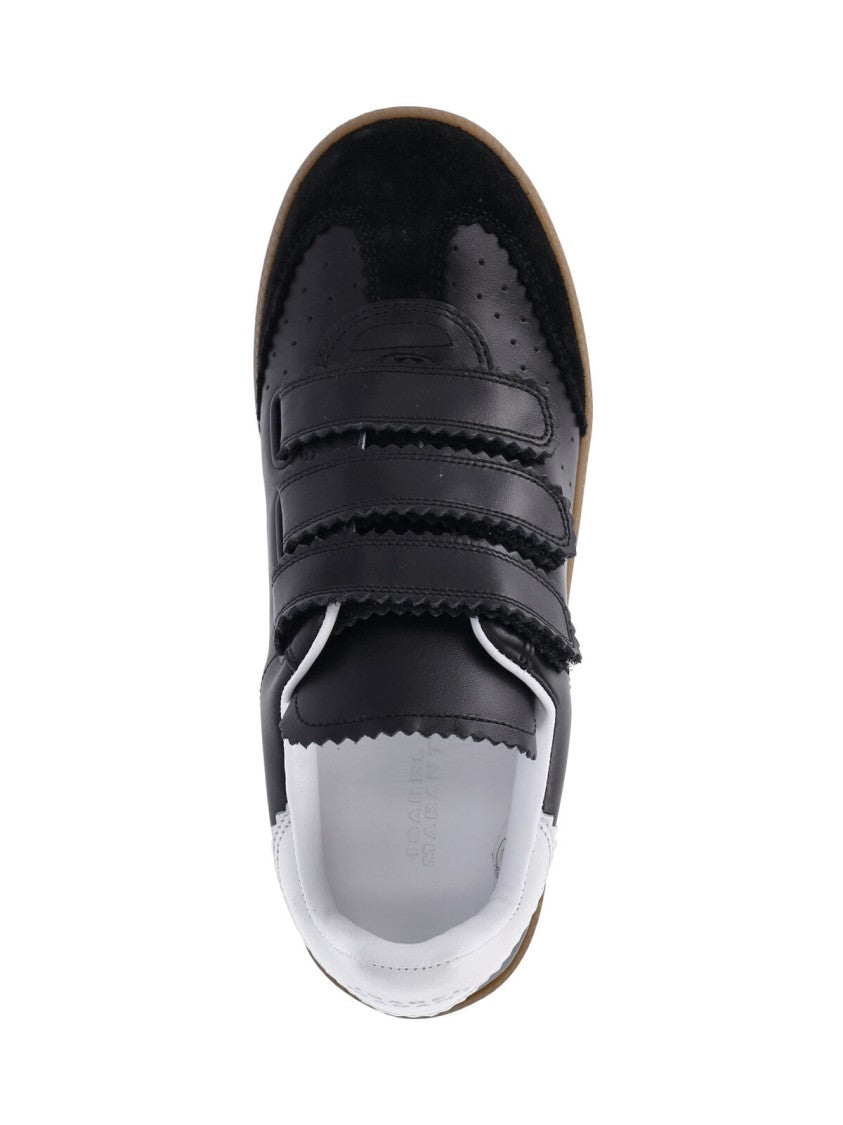 Isabel Marant Black Beth Leather Suede Sneakers