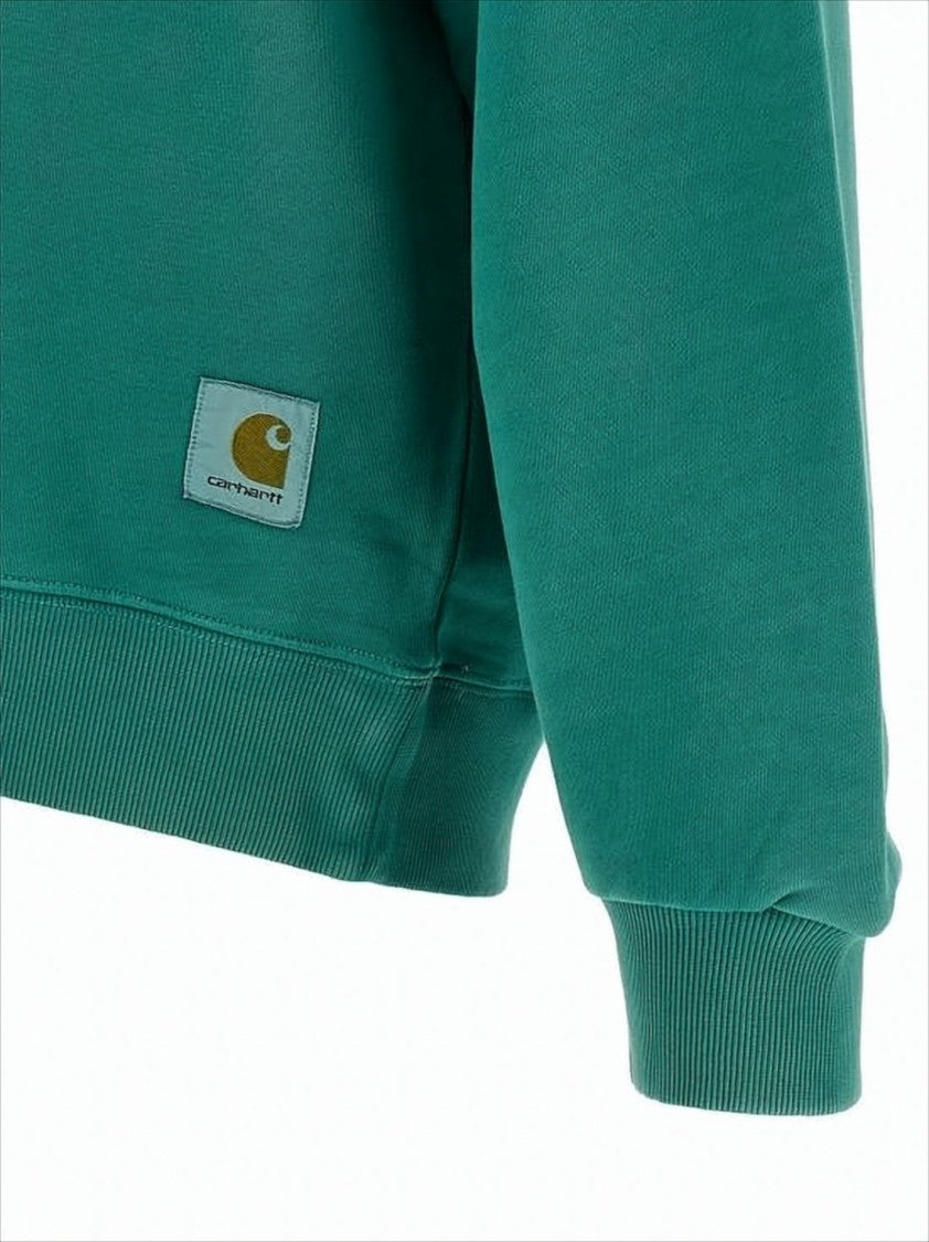 Carhartt Wip Long-Sleeve Teal Green Sweatshirt