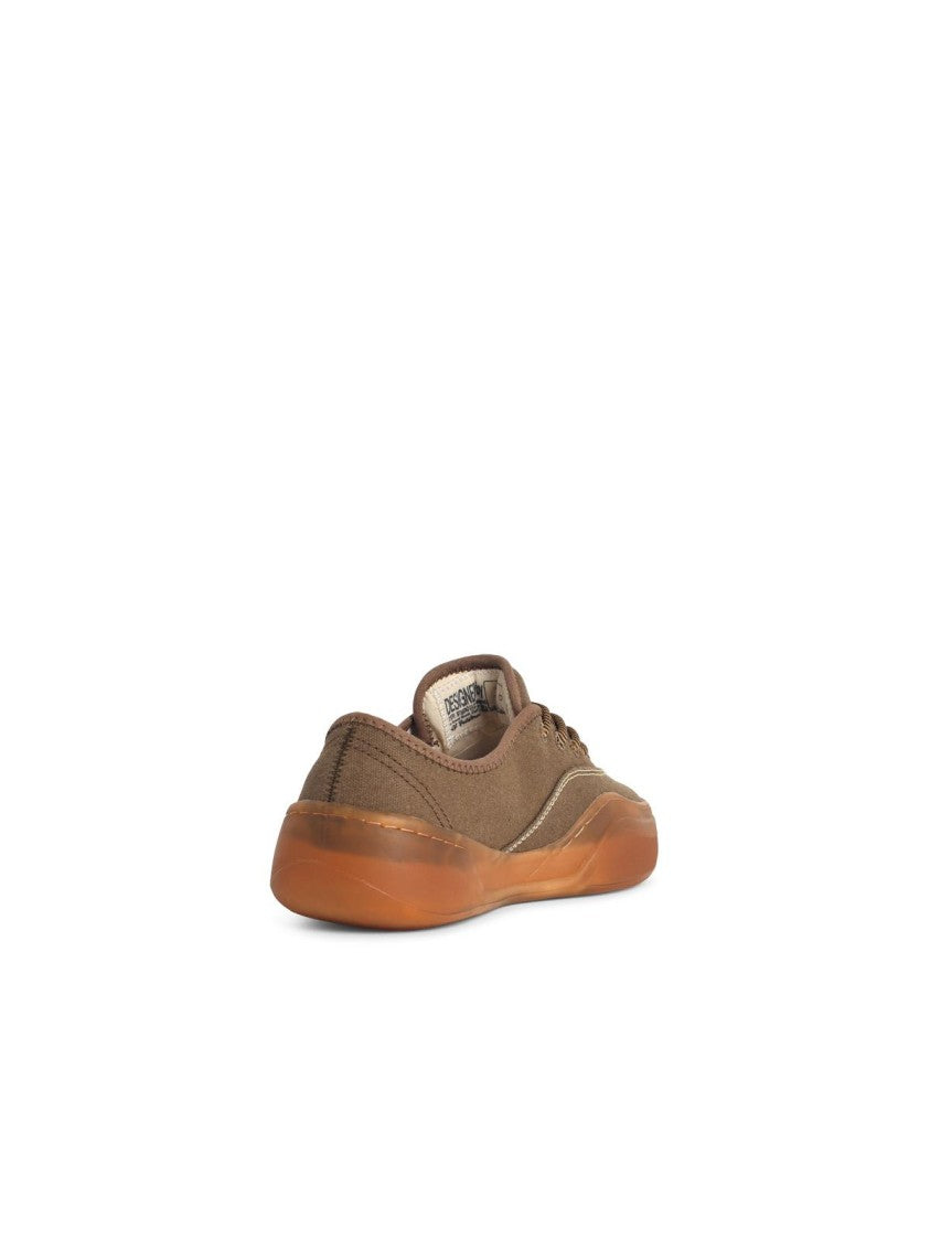 Erl 'Coupes' Mud-Colored Cotton Sneakers