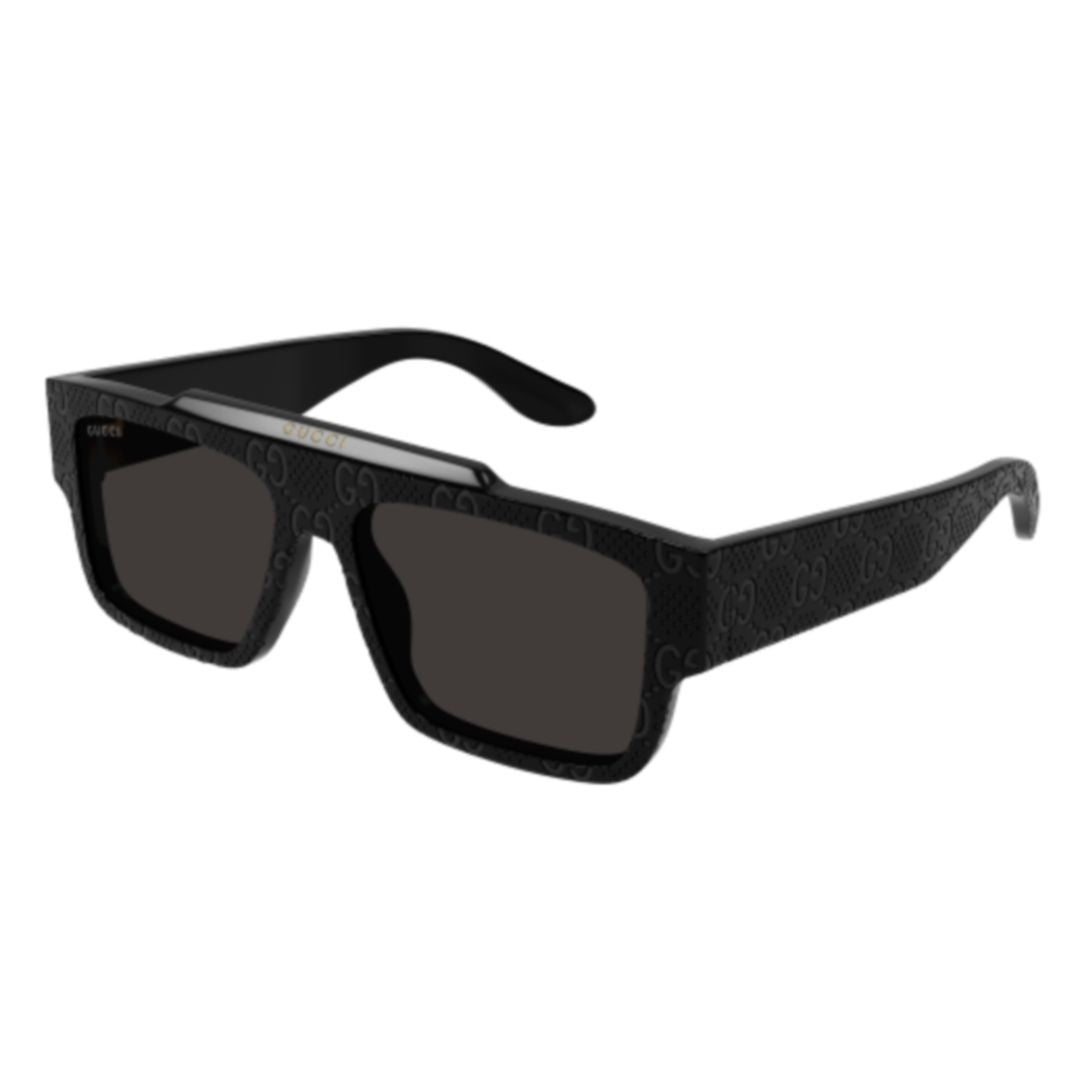Gucci Gg1460s Embossed Pattern Rectangular Sunglasses