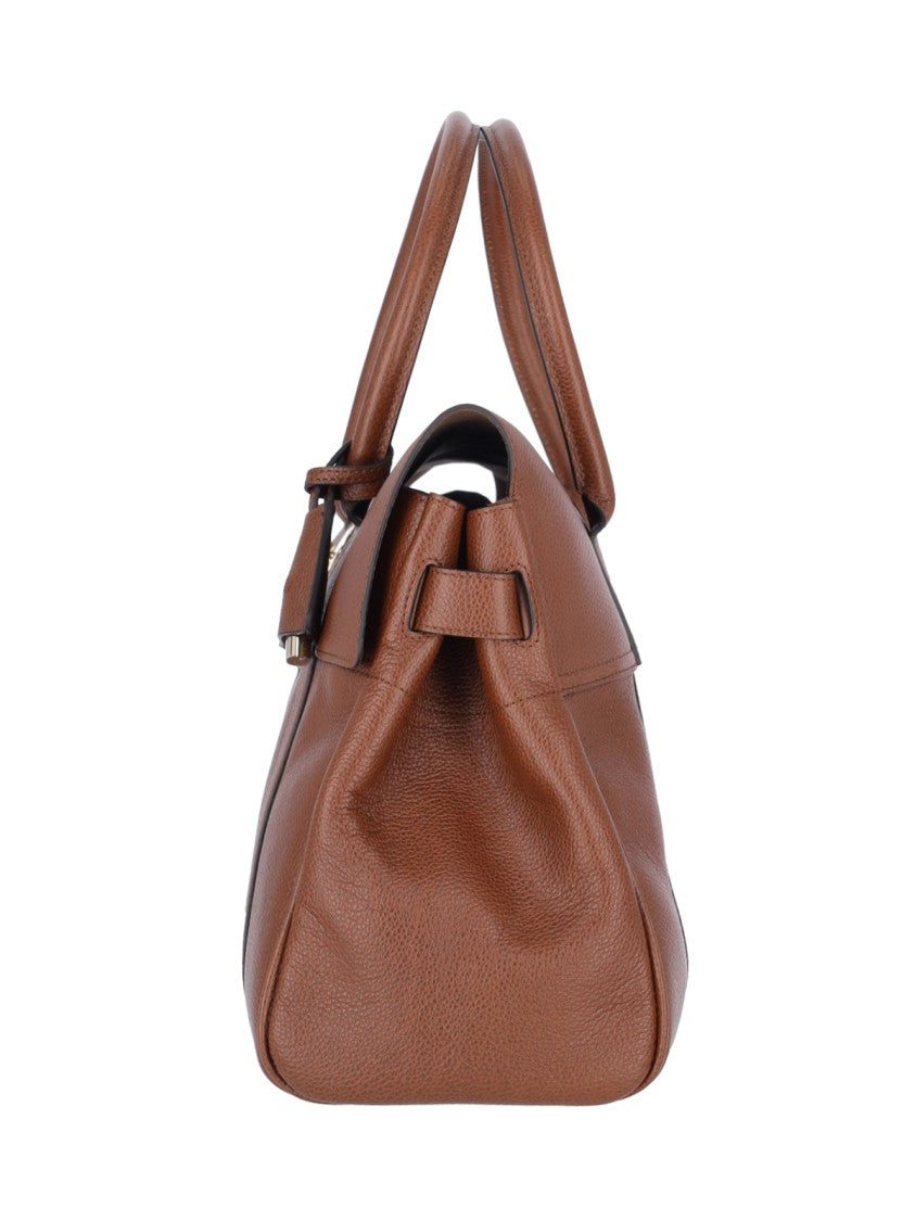Mulberry Brown Bayswater Grain Leather Shoulder Bag