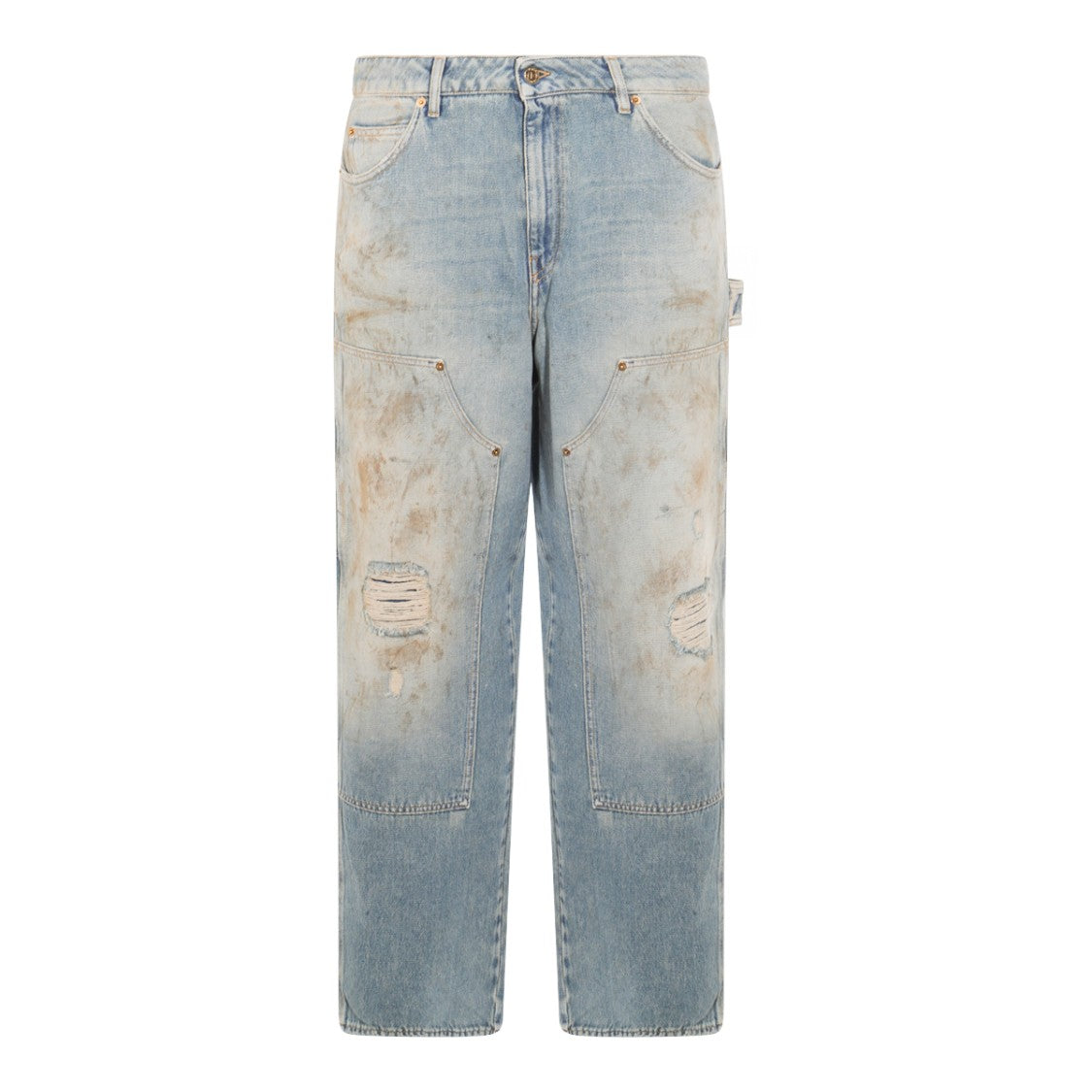Golden Goose Light Blue Cotton Jeans
