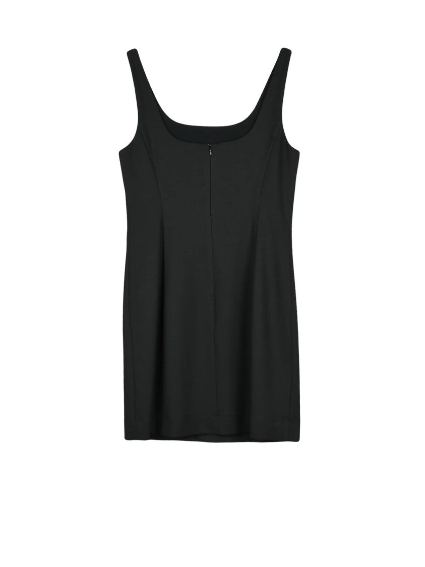 Marella Studded Black Sheath Dress With Gradient Details