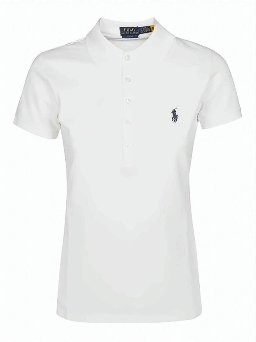 Polo Ralph Lauren Short-Sleeved Fitted Polo Shirt With Embroidered Logo