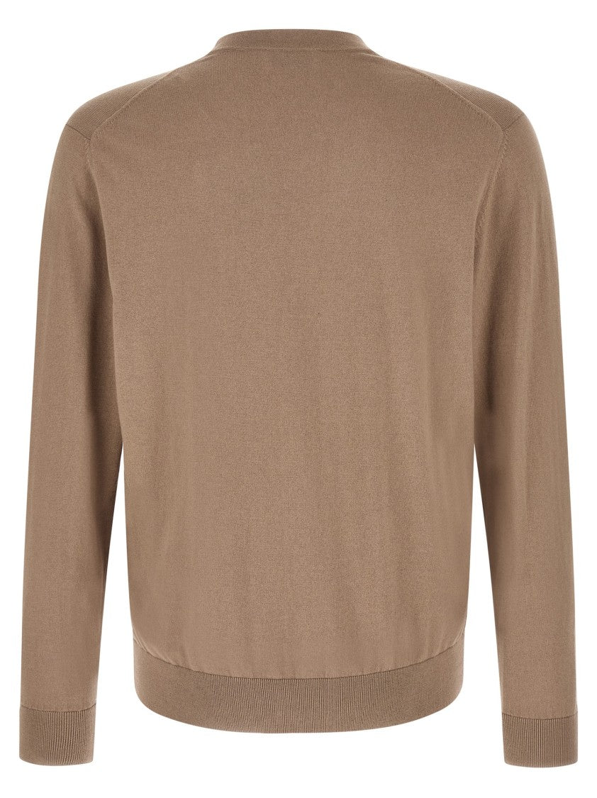 Ballantyne Argyle Pattern Cotton-Cashmere Cardigan