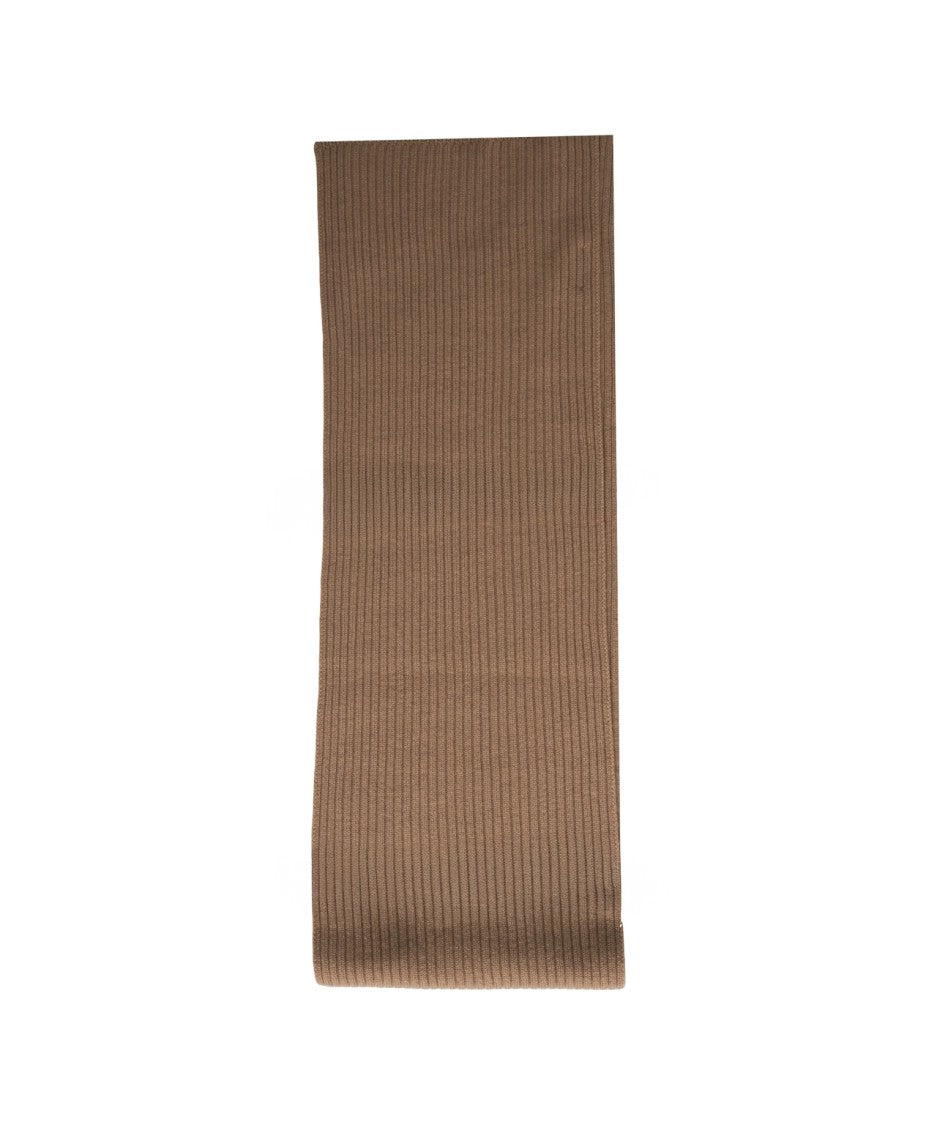 Kangra Ribbed Knit Scarf In Italian Wool