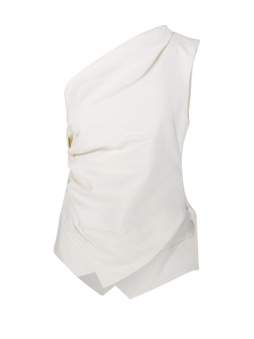 Róhe Off Shoulder Lapel Top