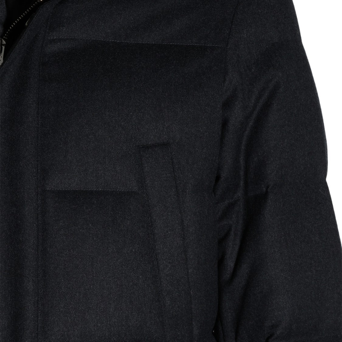 Montecore Black Padded High Collar Coat