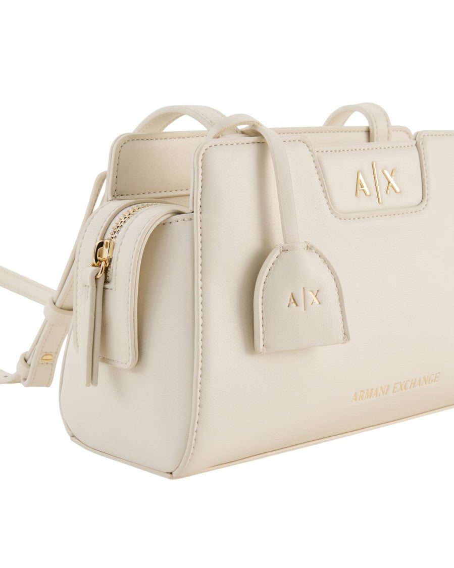 Armani Exchange Green Crossbody Bag Clean Silhouette Gold-Tone