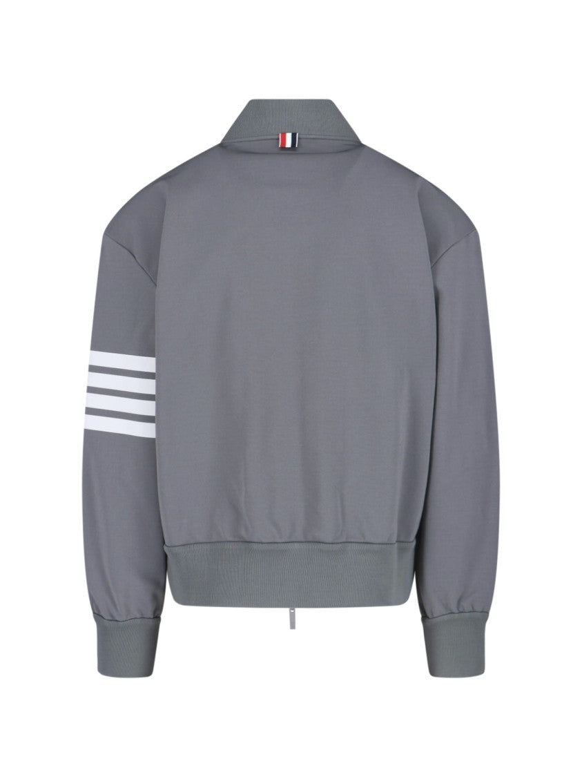 Thom Browne "4 Bar" Bomber Jacket – Grey