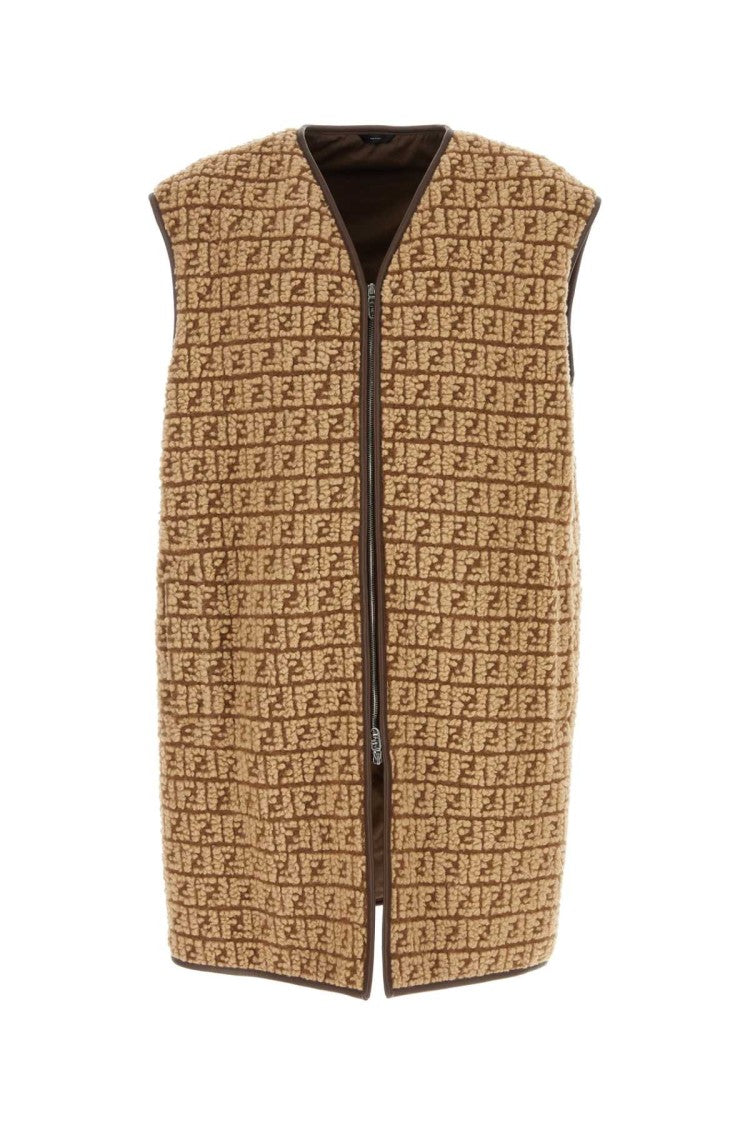 Fendi Embroidered Teddy Jacket