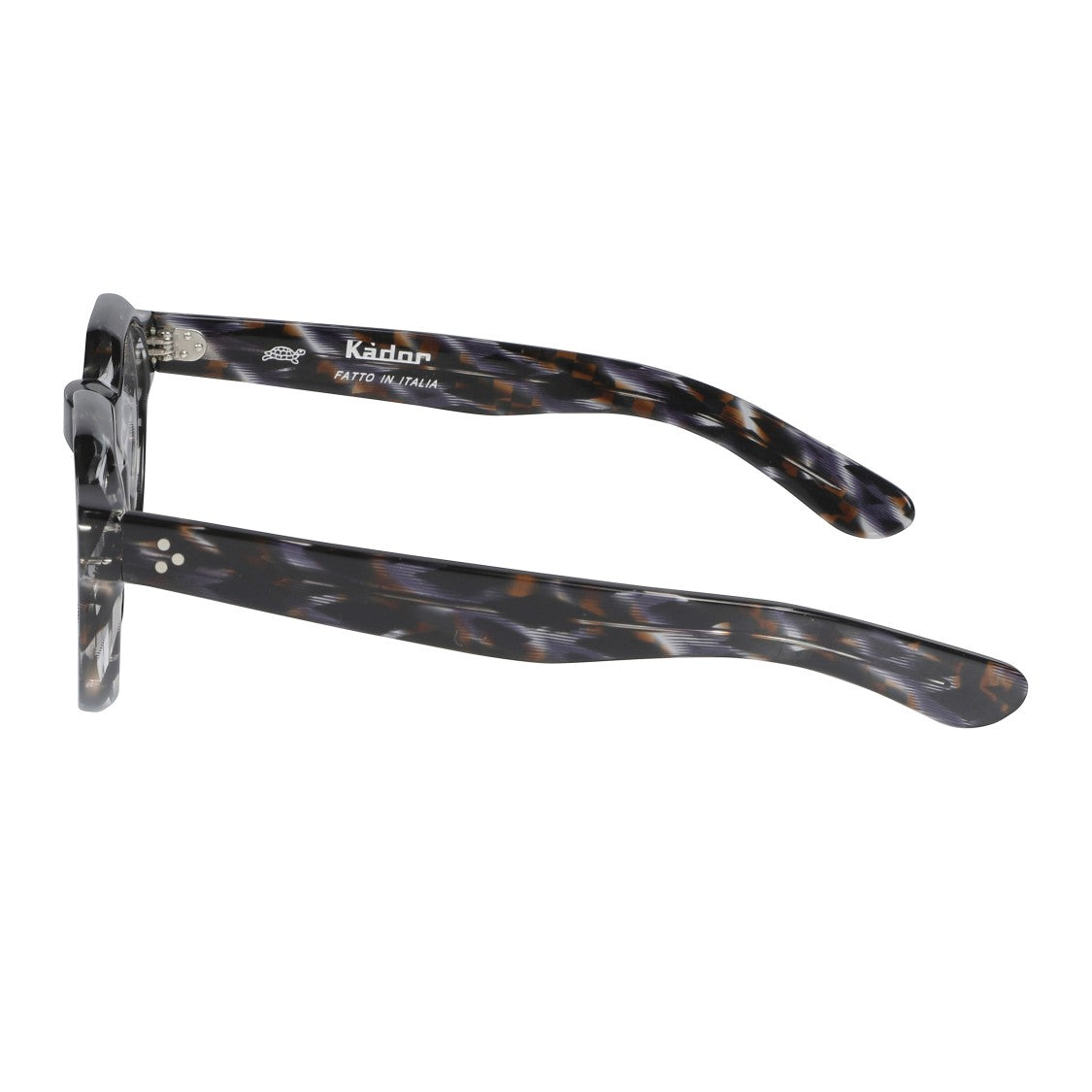 Kador Spike Round Tortoiseshell Eyeglass Frames With Metallic Accents