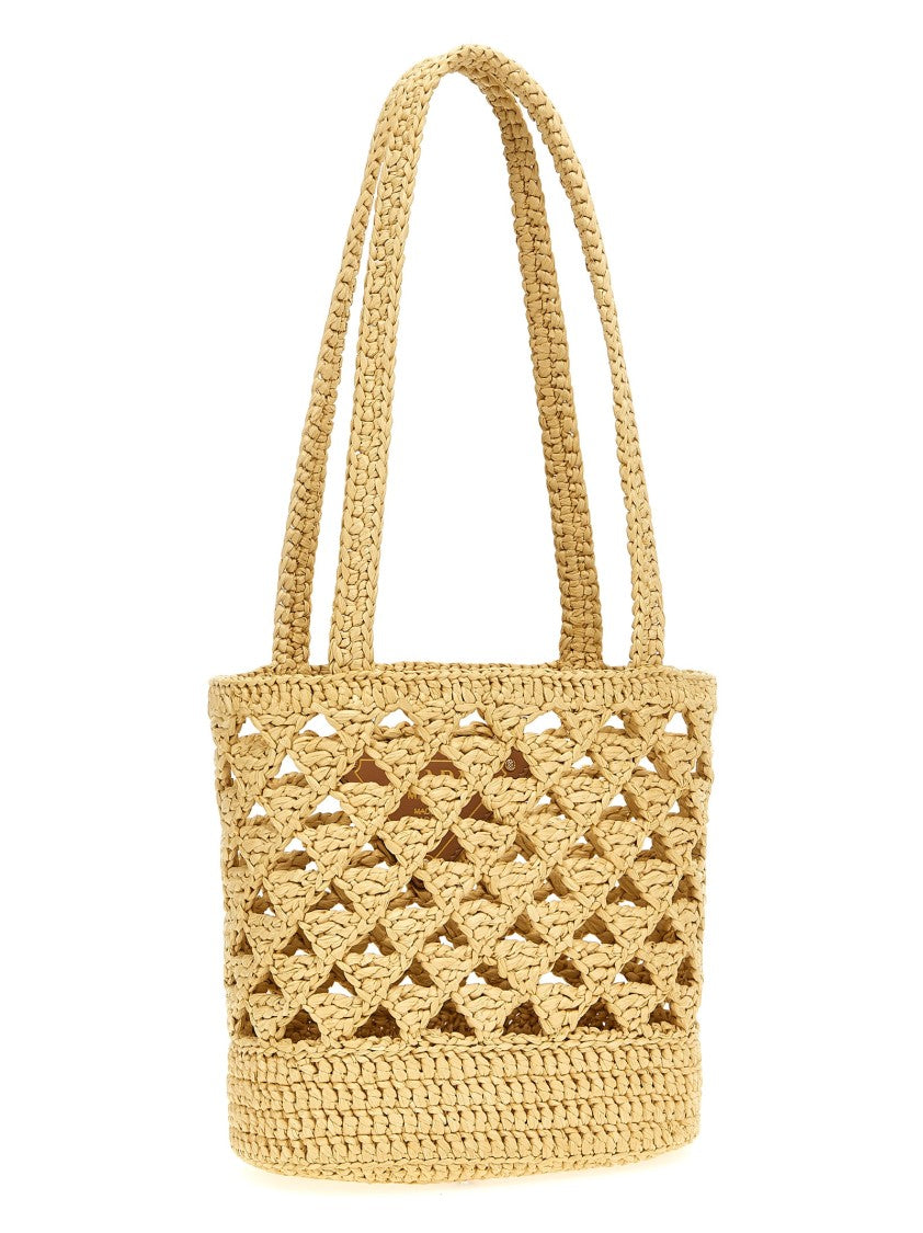 Prada Crochet Logo Handbag