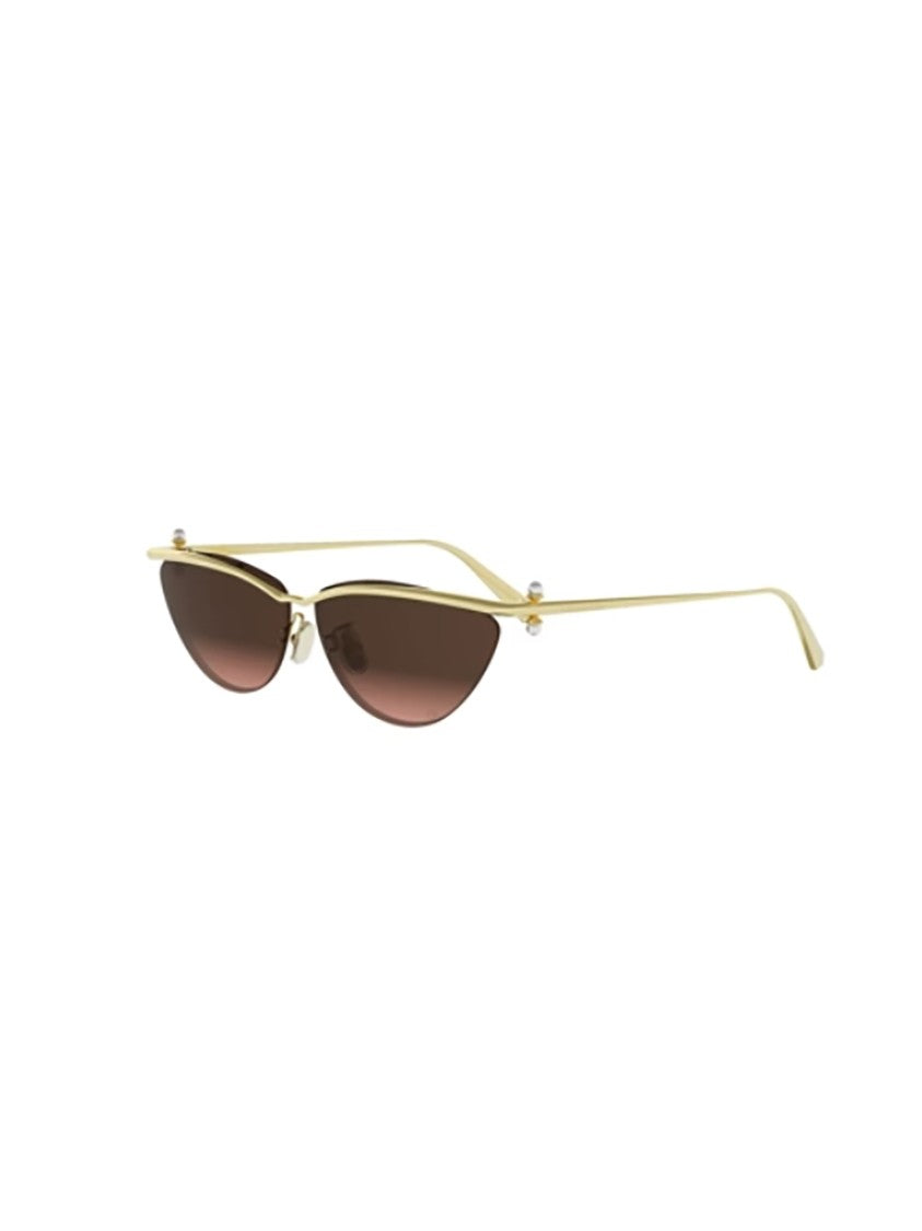 Dior Gold Tribales B2u Narrow Cat-Eye Sunglasses