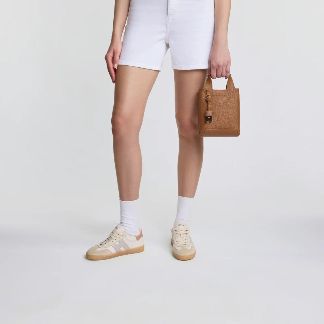 Hogan Cool Lace-Up Sneakers In Calfskin And Sheepskin