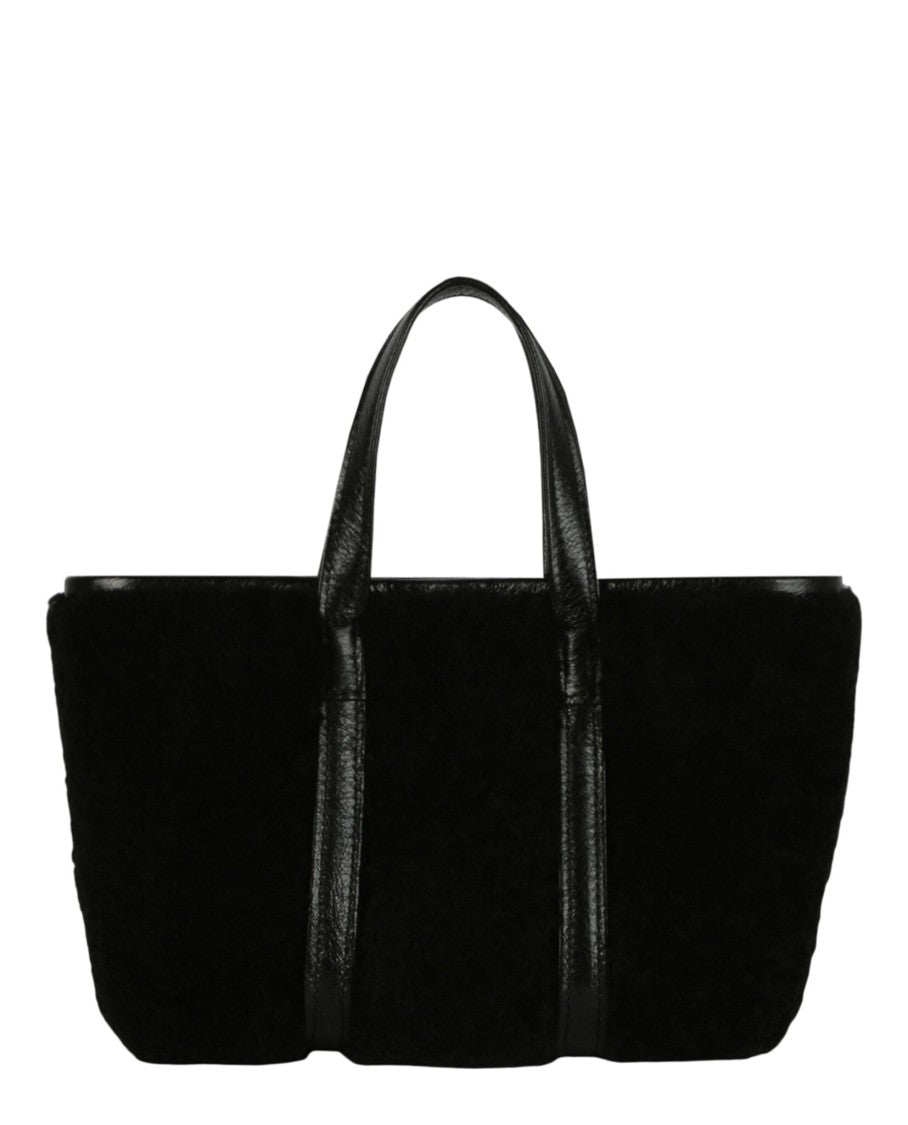 Balenciaga Barbes East West Shearling Shopper Bag