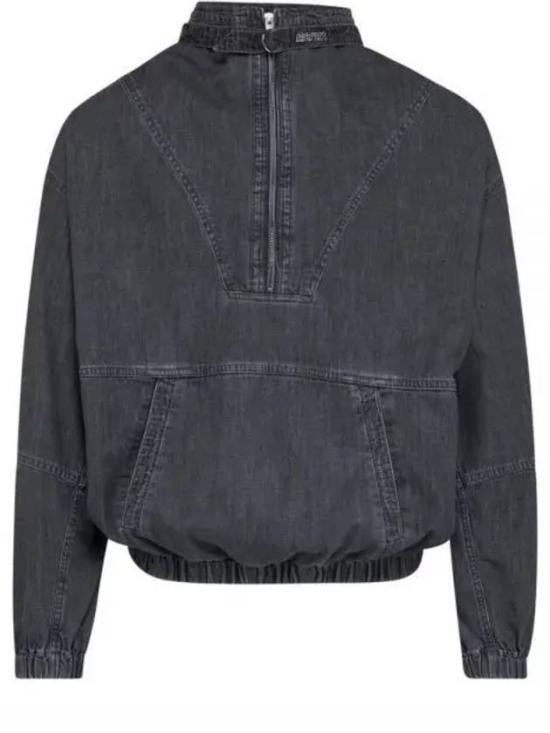 Isabel Marant Cropped Half-Zip Pullover Hoodie With Kangaroo Pocket
