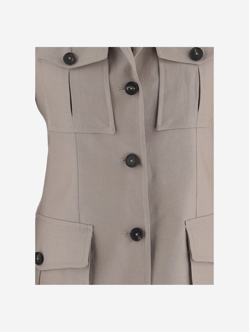 Tagliatore Single-Breasted Linen Jacket